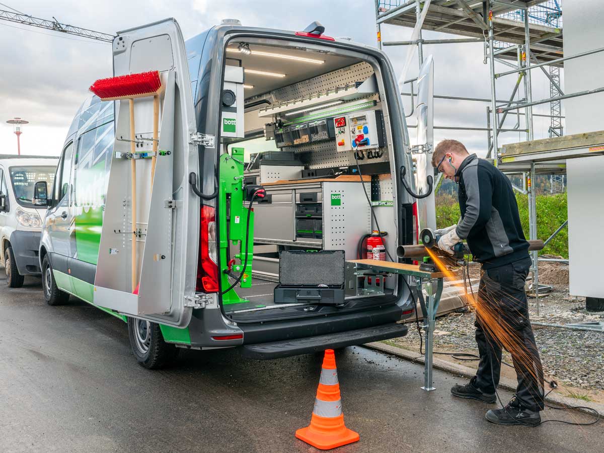 Med bott vario3-køretøjsudstyret er du også mobil og fleksibel på byggepladsen.